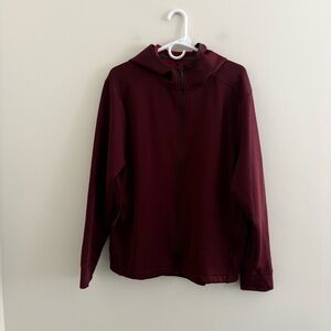 All in Motion Maroon Deep Red Men’s Large Full-Zip Hooded Sweatshirt